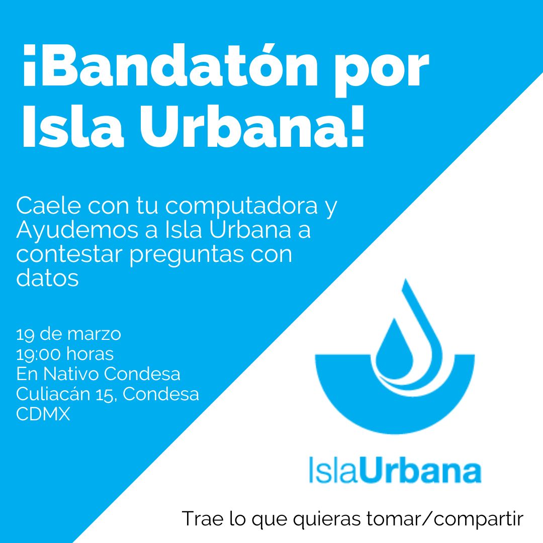 Flyer Bandatón por Isla Urbana