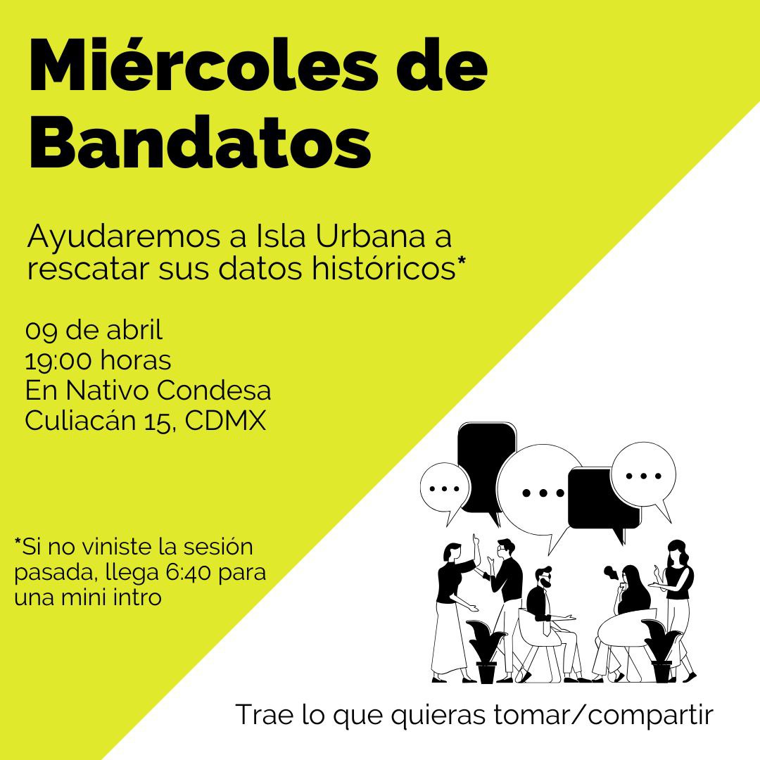 Flyer Convocatoria #Bandatos