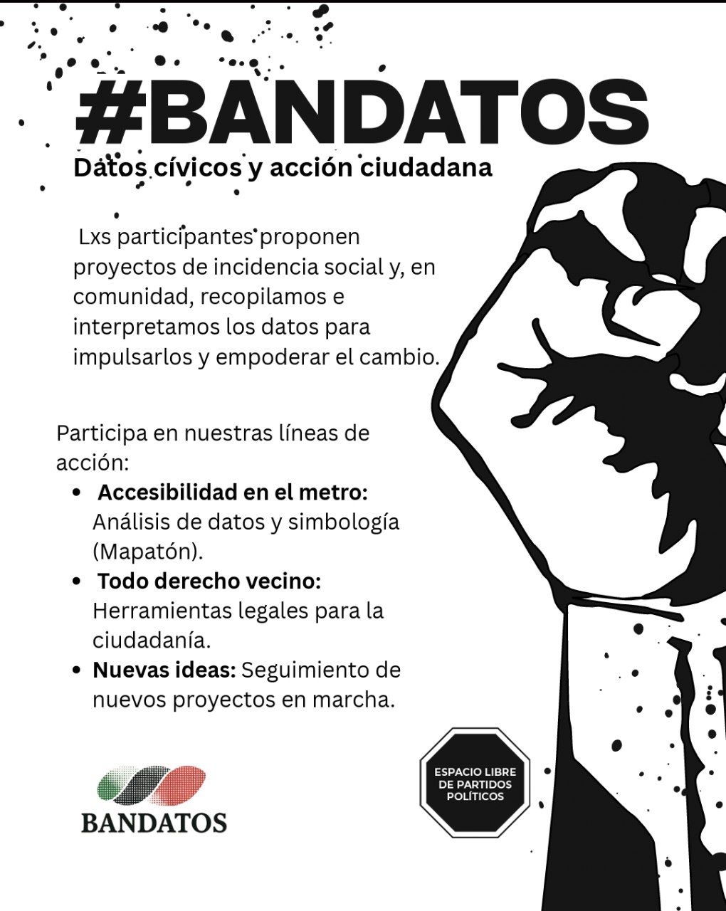 Flyer Convocatoria #Bandatos – Miércoles 17 de diciembre